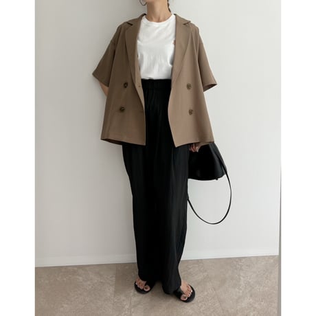 【残りわずか】《AMIE original》とろみ素材ジャケット