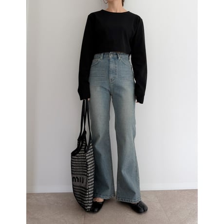 《AMIE original》ストレッチありフレアdenim