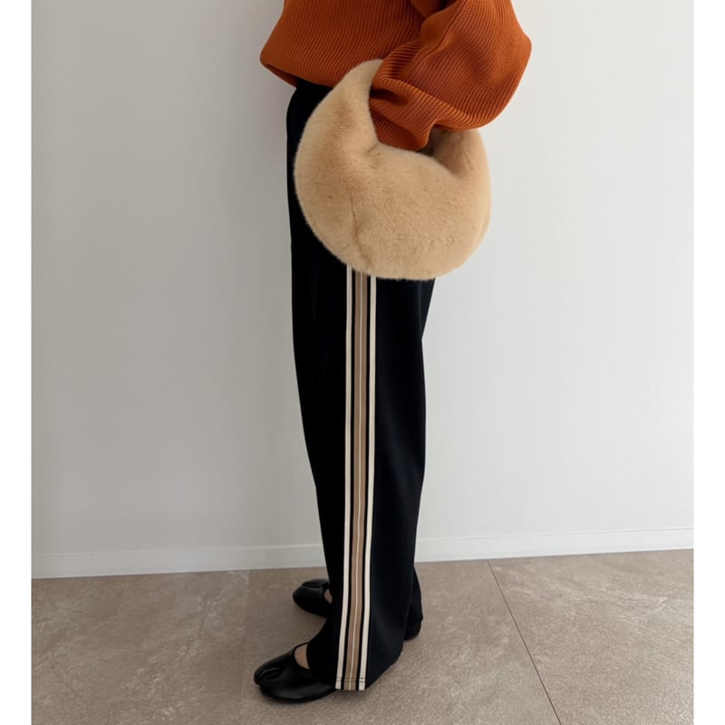 AMIE original》ウエストtuck入りサイドラインジャージpants / navy