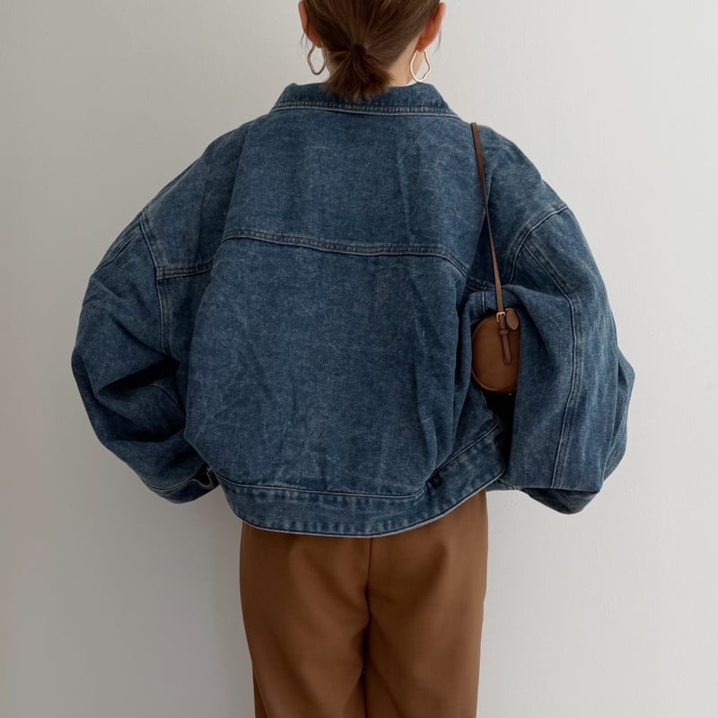 デニムショートジャケット / blue | AMIE