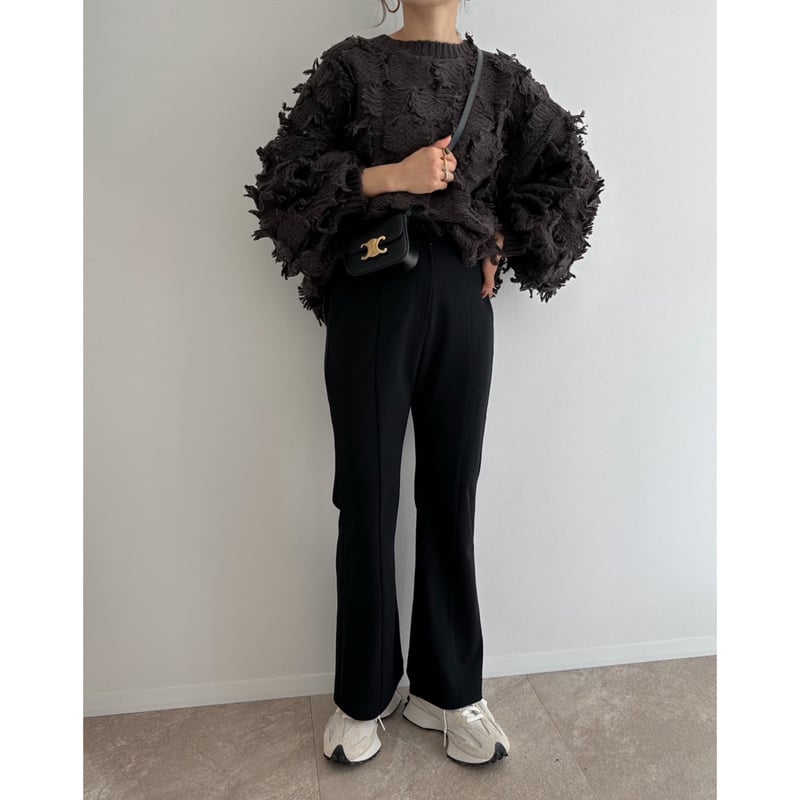 残りわずか】《AMIE original》フレアpants ブラック | AMIE 残りわずか】《AMIE original》フレアpants ブラック | AMIE