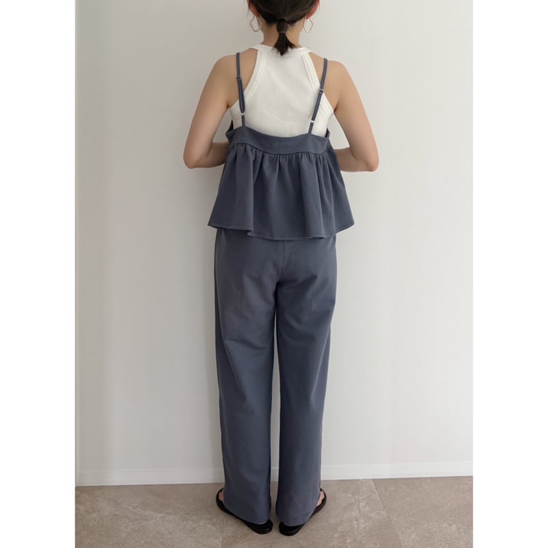 AMIE original tuckスウェットワイドPT gray AMIE tuckスウェットワイドPT / gray 低身長 amie パンツ