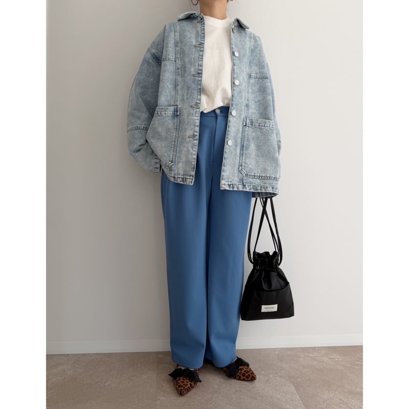 デニムカバーオール / blue | AMIE