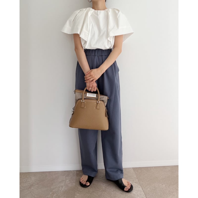 残りわずか】《AMIE original》tuckスウェットワイドPT / blue