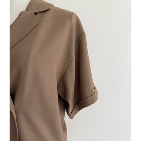 【残りわずか】《AMIE original》とろみ素材ジャケット