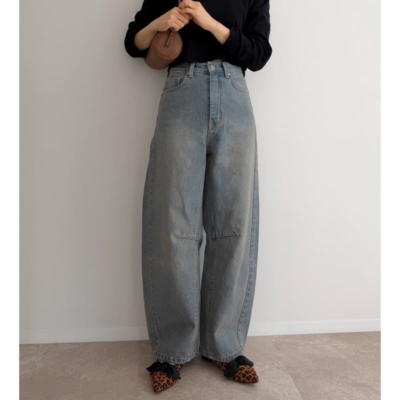 AMIE original》カーブdenim pants | AMIE
