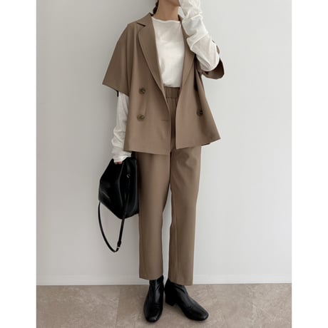 【残りわずか】《AMIE original》とろみ素材ジャケット