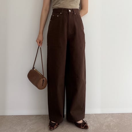 AMIE original ハイウエストテーパードデニム CATEGORY BOTTOMS | AMIE