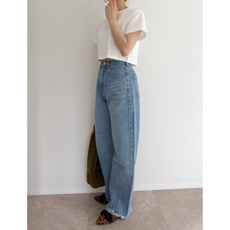 《AMIE original》ショート丈TOPS / white