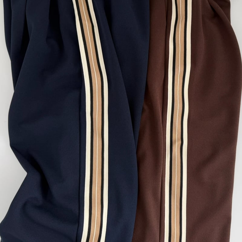 AMIE original》ウエストtuck入りサイドラインジャージpants / navy