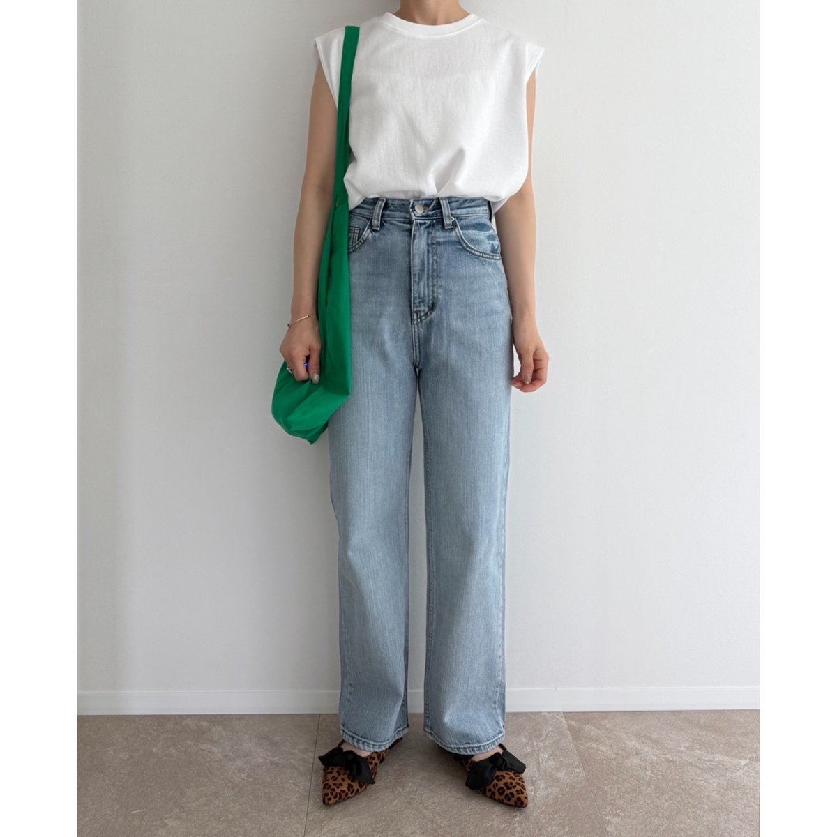 【あす楽対応】 残りわずか】《AMIE original》ハイウエストワイドストレート ボトムス・スパッツ