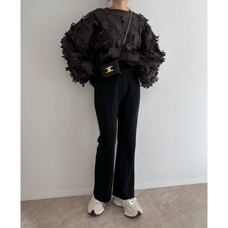 残りわずか】《AMIE original》フレアpants ブラック | AMIE 残りわずか】《AMIE original》フレアpants ブラック | AMIE