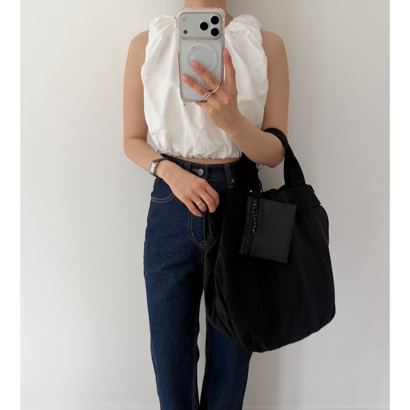残りわずか】《AMIE original》切りっぱなしハイウエストストレート