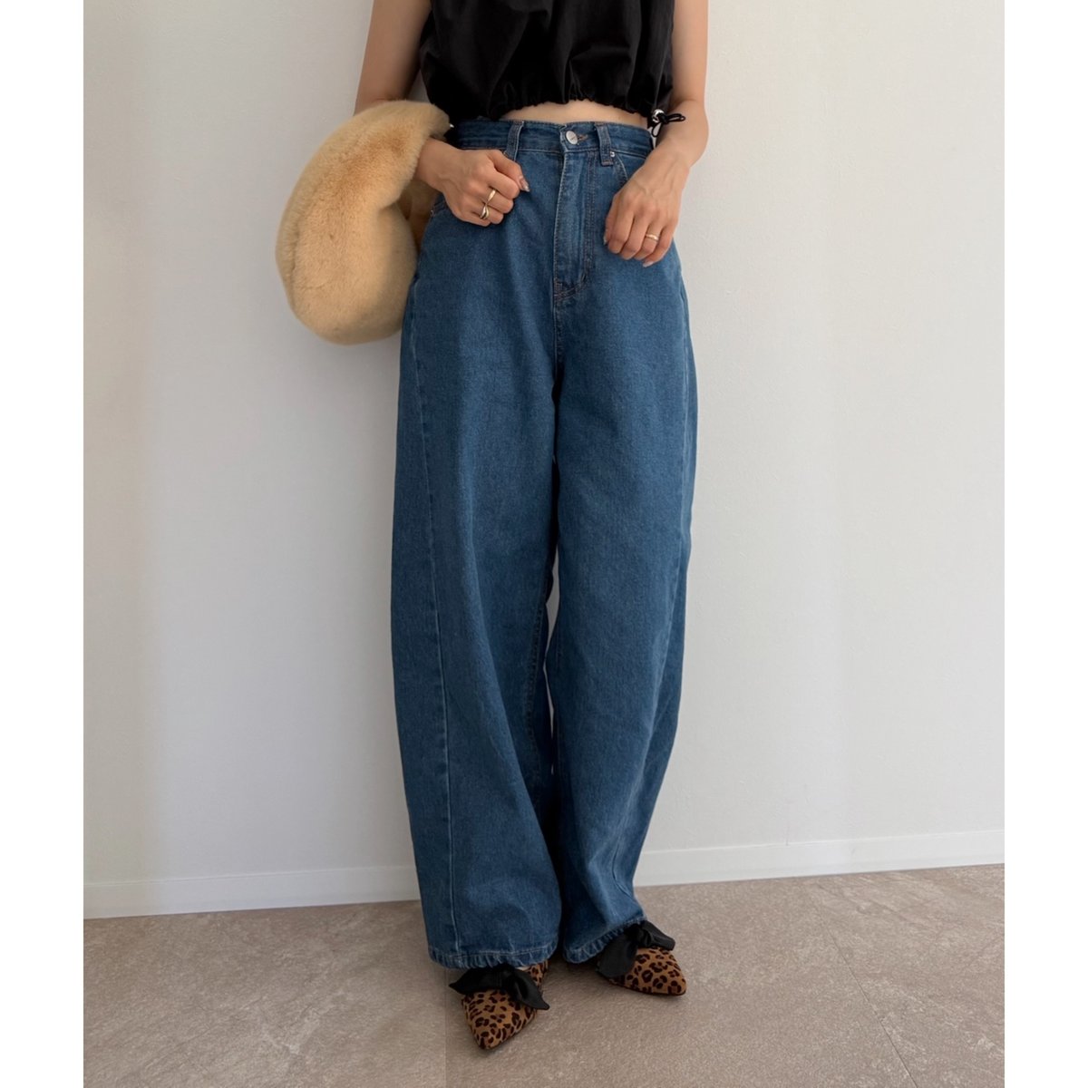 AMIE original ハイウエストテーパードデニム amie テーパードデニム AMIE テーパードパンツ AMIE original