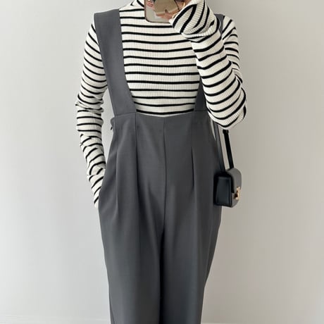 《AMIE original》タックパンツサロペット / gray