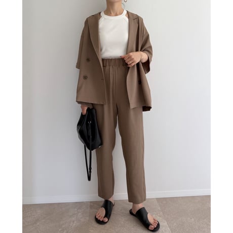 【残りわずか】《AMIE original》とろみ素材ジャケット