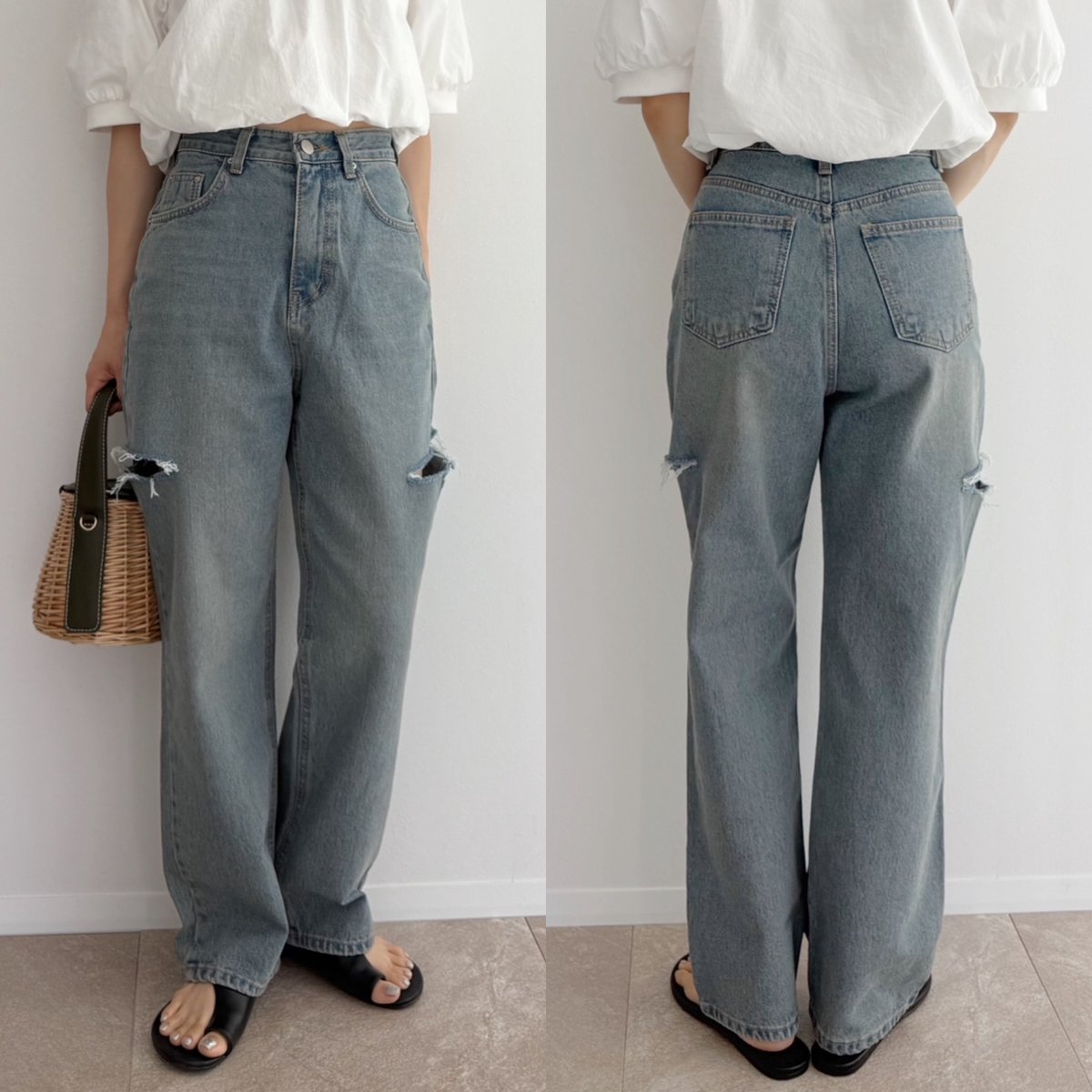 AMIE サイドカットデニム Sサイズ AMIE original》サイドカットdenim | AMIE