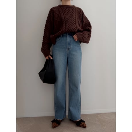 《AMIE original》ケーブルknit / brown
