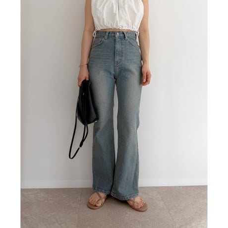 《AMIE original》ストレッチありフレアdenim