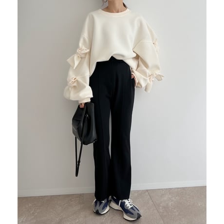 再入荷《AMIE original》フレアpants / black