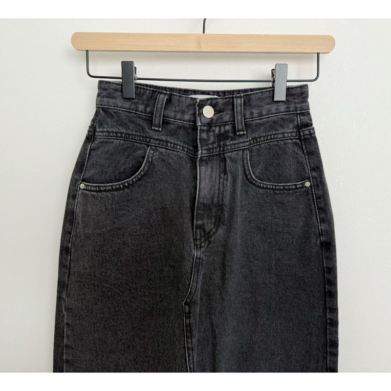 AMIE original》フロントスリットデニムスカート / black | AMIE AMIE original》フロントスリットデニムスカート / black | AMIE