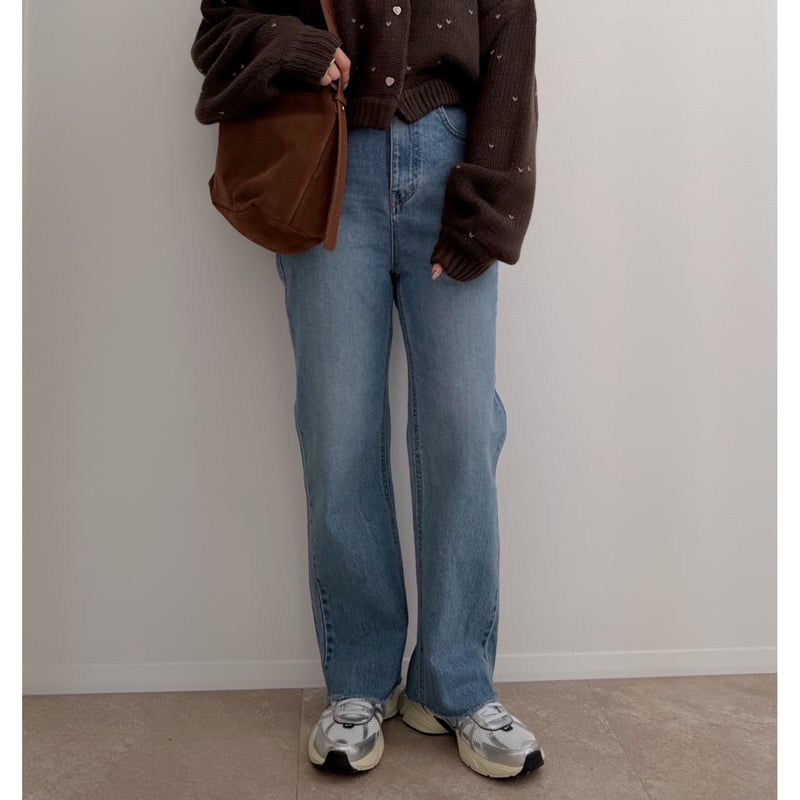 残りわずか】《AMIE original》ハイウエストストレートdenim | AMIE