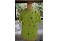 屋久島の雨のしずくTシャツ メンズＳサイズ