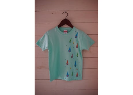 屋久島の雨のしずくTシャツ 子供用１２０cm