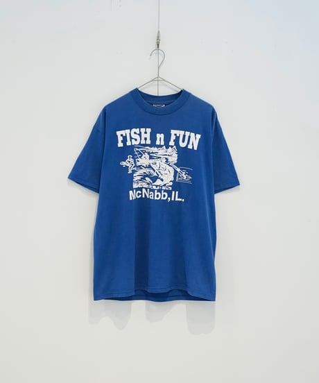 1990s JERZEES campground  printed T-shirt