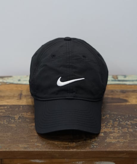 NIKE embroidered cap (black×white)