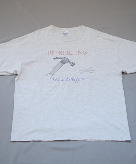 PORT and COMPANY one side text printed T-shirt