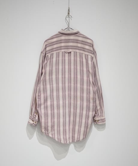 1990s DAKOTA stripe pattern shirt
