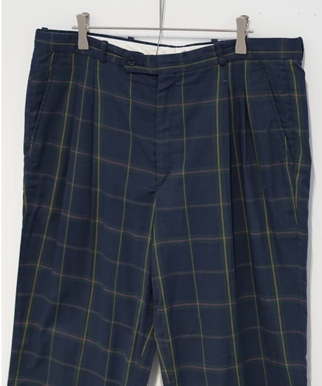 COUNTRY plaid pattern slacks pants