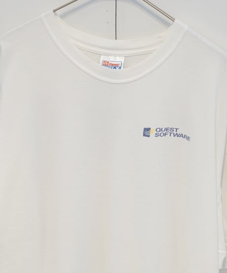 1990s Hanes QUEST SOFTWARE double sided printed T-shirt