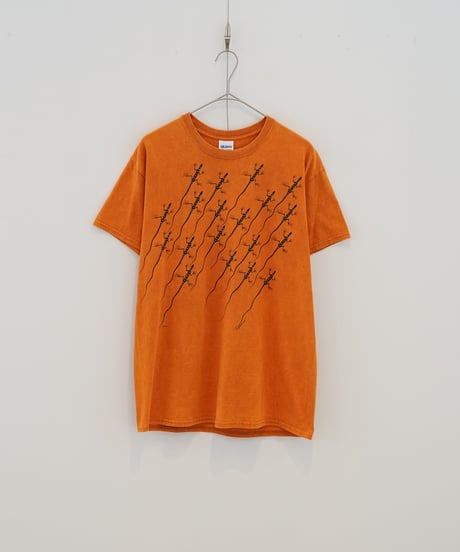 Lizard run double sided printed T-shirt