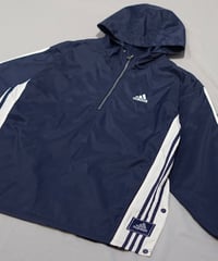 1990s adidas half zip anorak hoodie