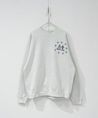 【CHILK x moka exhibition】1990s FRUIT OF THE LOOM club logo embroidered paint sweatshirt