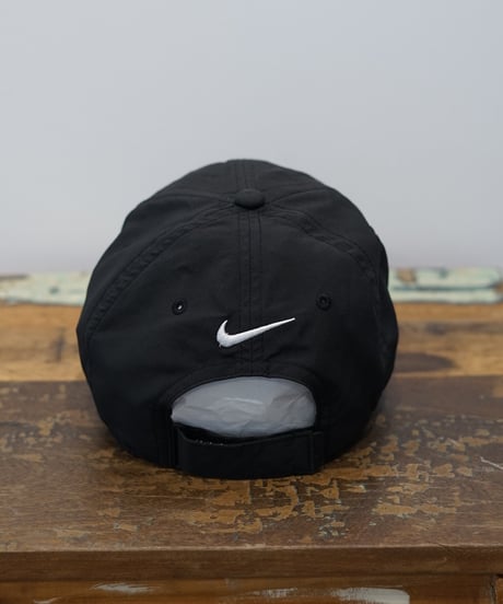 NIKE embroidered cap (black×white)