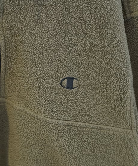 Champion embroidery logo half zip fleece (khaki)