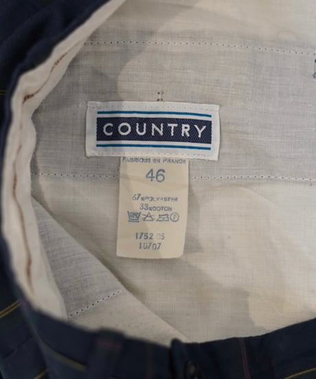 COUNTRY plaid pattern slacks pants