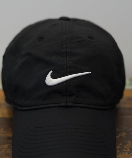 NIKE embroidered cap (black×white)