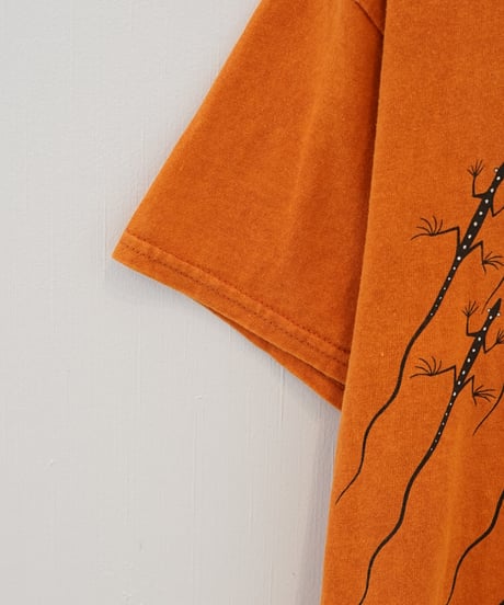 Lizard run double sided printed T-shirt