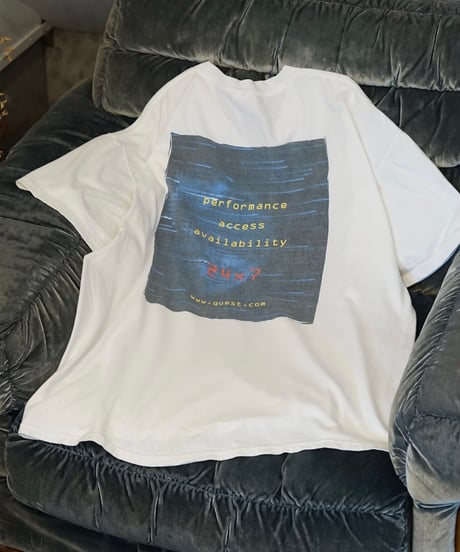 1990s Hanes QUEST SOFTWARE double sided printed T-shirt