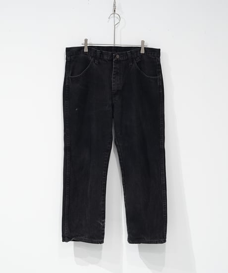 【CHILK x moka exhibition】1990s RUSTLER back paint black denim pants