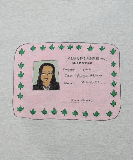 【CHILK x moka exhibition】1990s FRUIT OF THE LOOM club logo embroidered paint sweatshirt