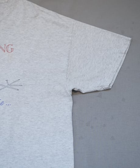 PORT and COMPANY one side text printed T-shirt