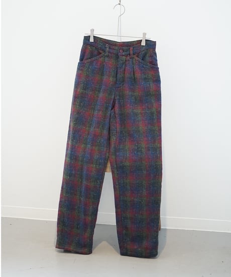 nep fabric plaid pants