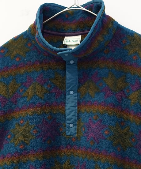 1980s L.L.Bean fleece half button pullover