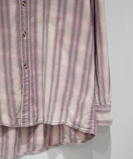 1990s DAKOTA stripe pattern shirt