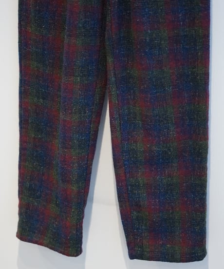 nep fabric plaid pants